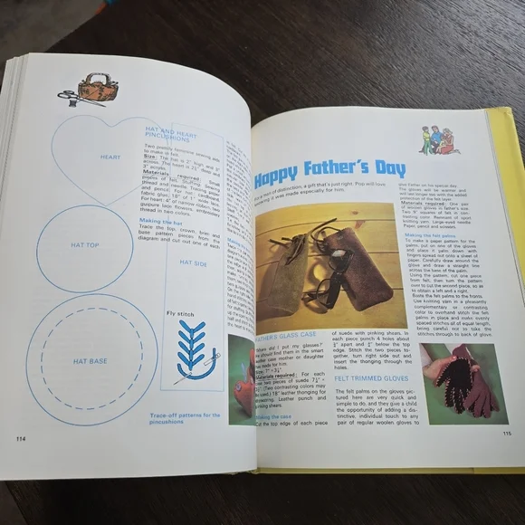 The Creative Crafts Yearbook 1979 Yellow Hardcover Vintage Book - Picture 5 of 7